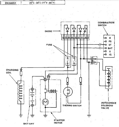 Engine wiring diagram honda em3500s owners manual. - Leroi dresser air compressor manual 660a.