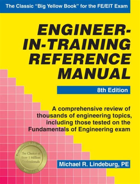 Engineer in training reference manual 8th eigth edition. - The managers pocket guide to using consultants by david newman.