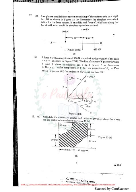 Engineering Mechanics Anna University Solved Problems Pdf