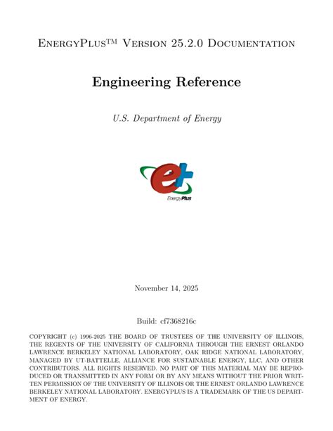 Engineering Reference — EnergyPlus 8.0 (2024)