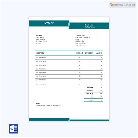 Engineering Service Invoice Template Uniform Invoice Software