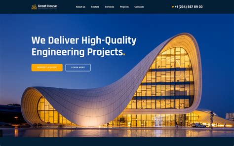 Engineering Website Templates From Themeforest
