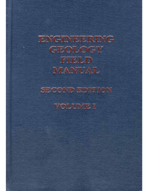 Engineering geology manual.  It establishes geologic classification standards, emphasiz...