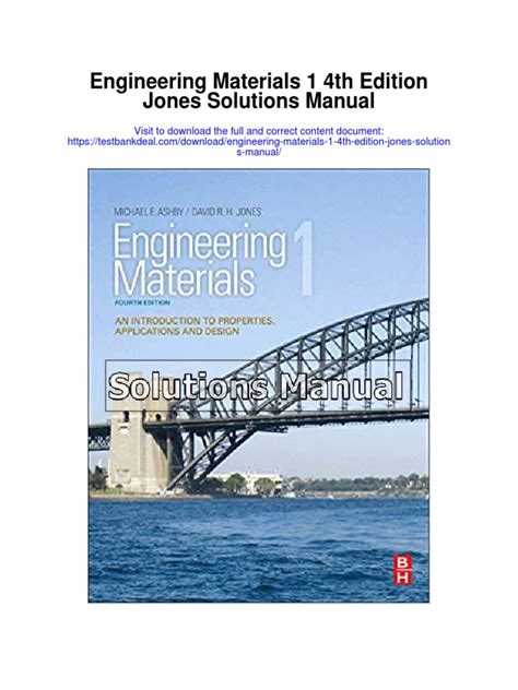 Engineering materials 1 4th edition solution manual. - Where there is no doctor a village health care handbook by david werner.