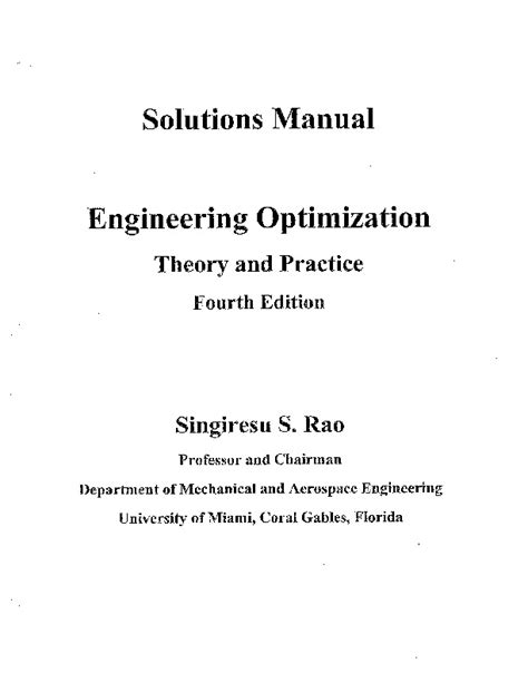 Engineering optimization theory practice solution manual. - Download gratuito manuale di carburatori e fornitura di carburatori tecumseh.