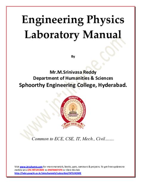 Engineering physics lab manual free download. - Handbook of the law of wills by george enos gardner.