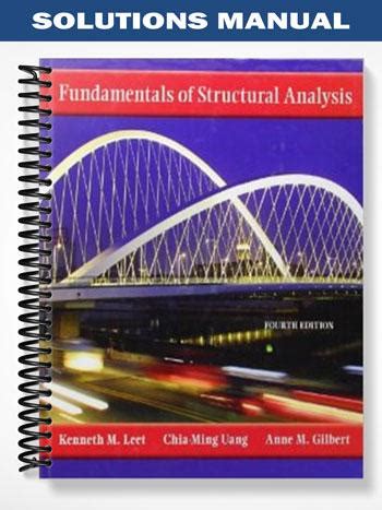 Engineering solution manual structural analysis leet. - Springer handbook of speech processing springer handbooks.