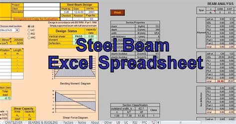 Engineeringxls Steel Beam Excel Calculations (Download For Free)