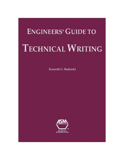 Engineers guide to technical writing by kenneth g budinski. - Service handbuch für stihl hs 81.