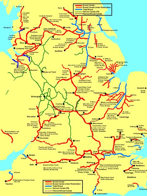 England canal map. Italy is a country that boasts a rich history, stunning architecture, and breathtaking landscapes. From the ancient ruins of Rome to the picturesque canals of Venice and the rollin... 