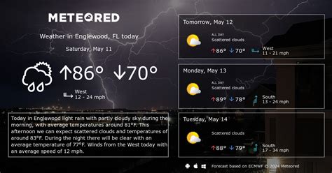 Current weather in Englewood and forecast for today, tomorrow, and 