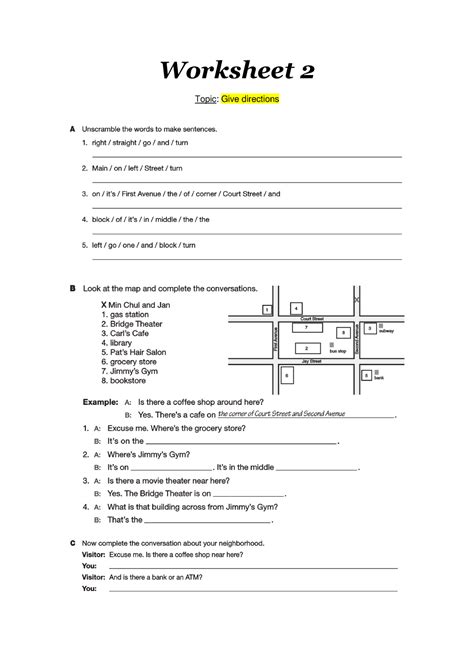 English 2 — Worksheet 2 - Tarea - Inglés - Worksheet 2 Topic: …