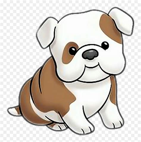 English Bulldog Puppy Cartoon