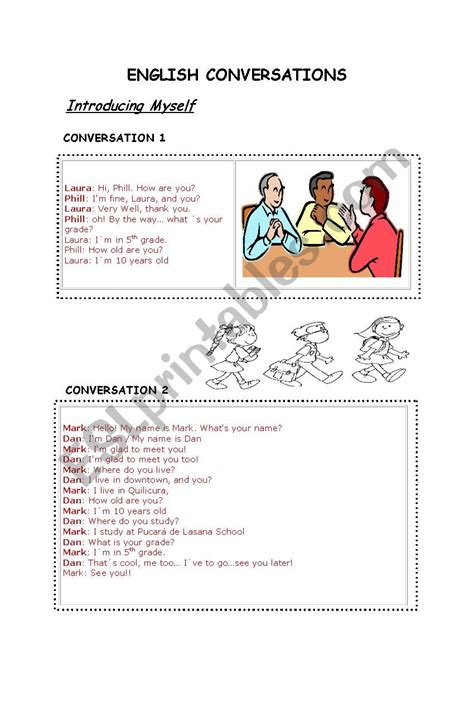 English Conversation Sheet English Esl Worksheets For Distance Learning And Physical Classrooms