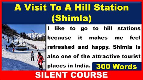 English Essay on “A Visit to Shimla” English Essay-Paragraph-Speech …