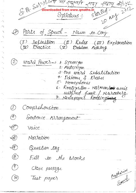 English Grammar Notes Btech