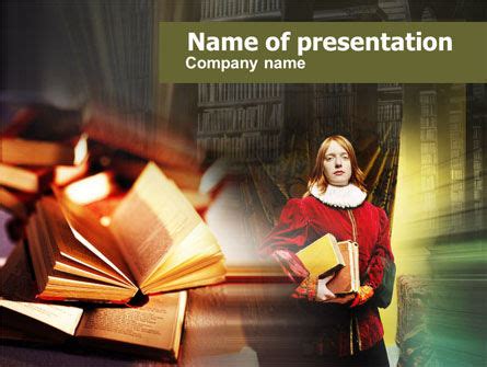 English Literature Free Presentation Template For Google Slides And Powerpoint 00566