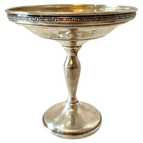 English Weighted Sterling Silver Compote or Candy Dish