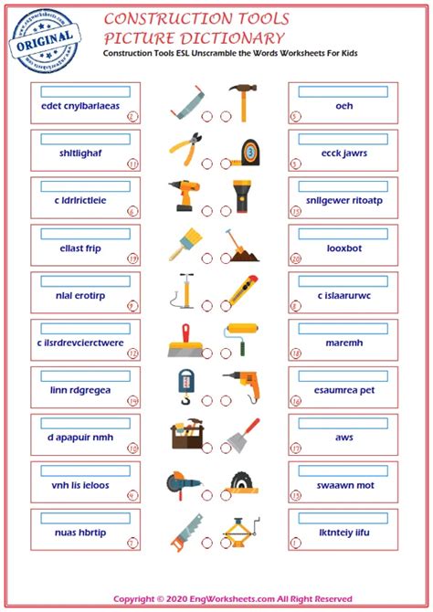 English Words for Construction and Work - Learn ESL