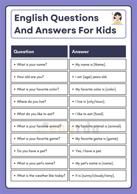 English basic questions and answers pdf