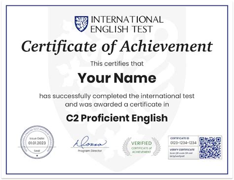 English c2 test.  Get instant results and a verified certificate from Int...