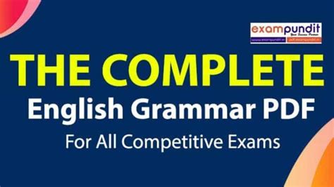 English grammar rules and notes pdf for competitive exams