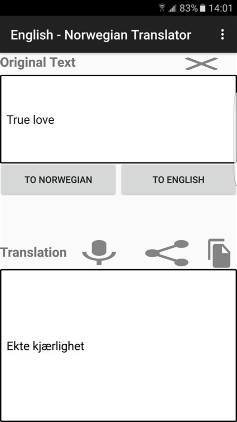 English norwegian translator. The translate app conveniently to use with chats, messengers and social networks.You can use this converter at work, school, dating, while travelling or during business trips to improve your masterly of these two languages, also you can use this as English-Norwegian and Norwegian-English converter, interpreter, dictionary. 