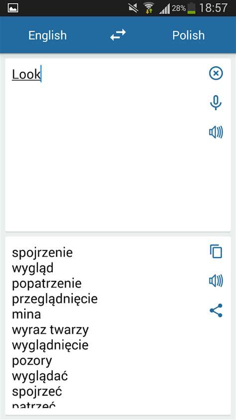 Translations from dictionary Polish - English, definitions, grammar. In Glosbe you will find translations from Polish into English coming from various sources. The translations are sorted from the most common to the less popular. We make every effort to ensure that each expression has definitions or information about the inflection.. 