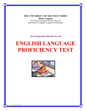 English proficiency test uwi past paper. - Libro di testo di psicologia ed educazione statistica.
