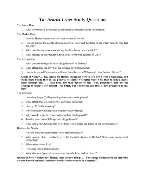 English scarlet letter study guide questions. - Sezione raffreddamento manuale officina ford fusion.