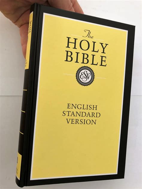 The English Standard Version (ESV) is an English translation of the Holy Bible. The first edition was published in 2001 by Crossway Books, who also owns the copyright to the ….