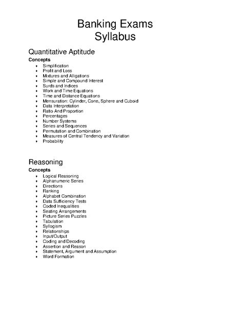 English syllabus for banking exams.  Get information on upcoming Govt Ba...