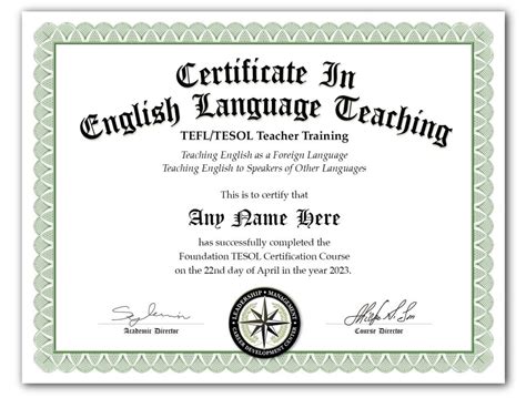 31 Jul 2020 ... 1. The role of English teaching certificate in education ... Most employers require applicants to prove their abilities through their diploma or .... 