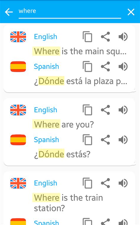 PONS Translate – All in one: Text translator and dictionary are combined in this app. No matter if a word or text is typed, spoken or in a photo – get quick and reliable English ⇄ Spanish translations with the app for Android and iOS. PONS Vocabulary Trainer app: Download the app and practise your English - Spanish vocabulary offline .... 