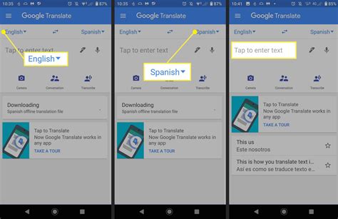 English translation. com.  For Android and iOS users, the Google Trans...