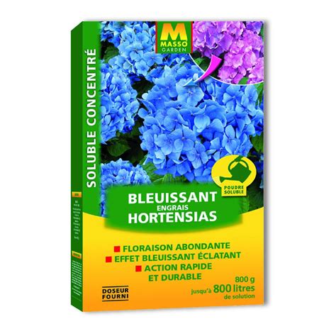 Engrais soluble Bleuissant Hortensias avec sulfate d