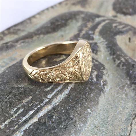 Engraved gold ring. Gothic Initial Signet Ring For Men, Signet Letter Ring Gold, Anniversary Gifts For Him, Old English Engraved Letter Ring Gold, Birthday Gift (1.3k) Sale Price $25.00 $ 25.00 $ 50.00 Original Price $50.00 (50% off) Sale ends in 7 hours FREE shipping ... 