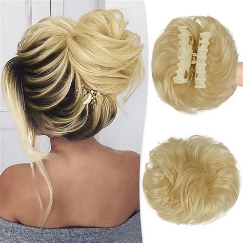 Enhance Your Style with Versatile Clip-On Hair Pieces Buns