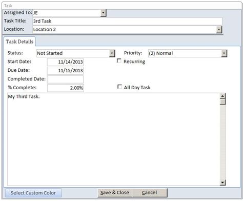Enhanced Task Management Database Template Task Tracking Database