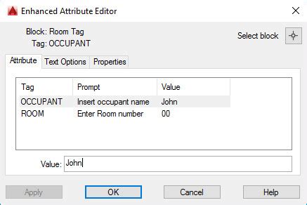 Enhanced attribute editor autocad command.  After adding new attributes to an exis...