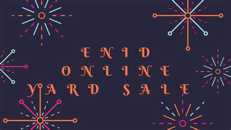 Welcome to Enid's first and largest online yard sale group! Please read the group rules found under announcements at the top of the group as soon as you're approved to join. Admins are Niki Smith and...