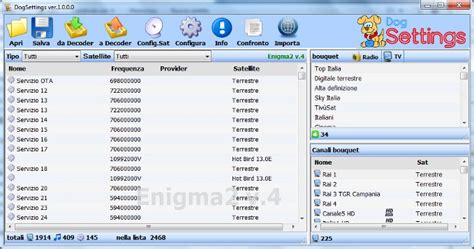 Enigma 2 channel editor.  DogSettings - setting editor per Enigma2 & NeutrinoHD by ...