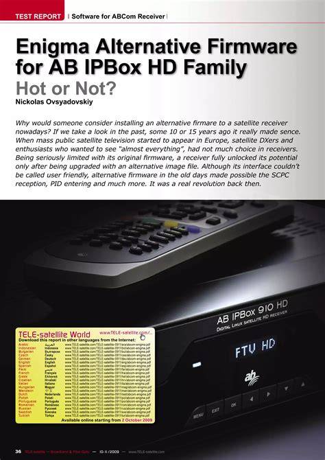 Enigma 2 firmware. Introduction The Black Hole image was once one of t...
