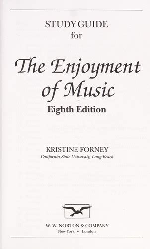 Enjoyment of music study guide review answers. - Mosbys canadian textbook for the support worker 3rd edition.