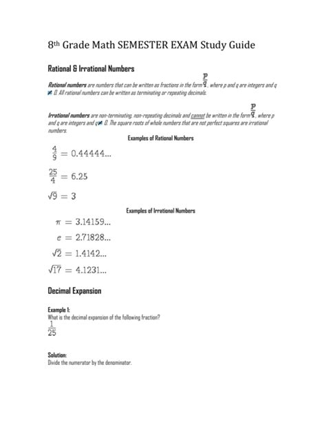 Enriched calculus semester exam study guide. - Fourth grade rats guide questions and summary.