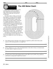 Enrichment Describing Motion Answers
