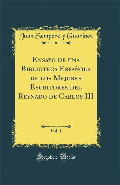 Ensayo de una biblioteca española de los mejores escritores del reynado de carlos iii. - The anthem guide to short fiction by christopher linforth.