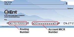Ent routing number. Contact Ent; Our locations; Site map; 800-525-9623; Routing # 307070005; Report a phishing attempt 