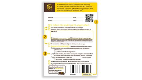 What is an InfoNotice number for UPS? A UPS InfoNotice® is left by a UPS driver when a delivery attempt is unsuccessful. It includes information such as estimated time of the next delivery attempt and whether a signature is required for delivery. UPS Express Saver. Delivery from Europe to the US in 2 to 6 business days.