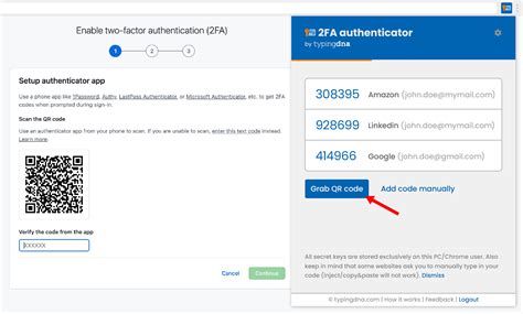 Enter the code from your two factor authentication app or browser extension below github.  Fo...